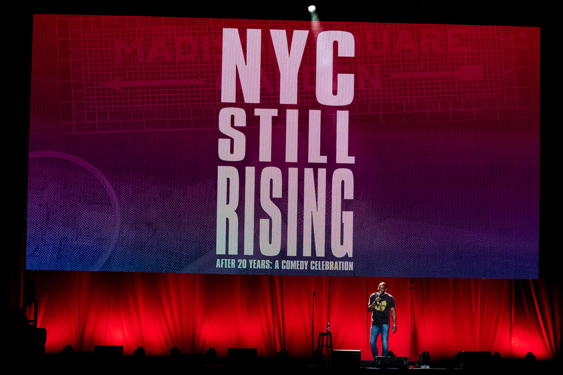 Photo 15 in 'NYC STILL RISING After 20 years:  A Comedy Celebration' gallery showcasing lighting design by Mike Baldassari of Mike-O-Matic Industries LLC